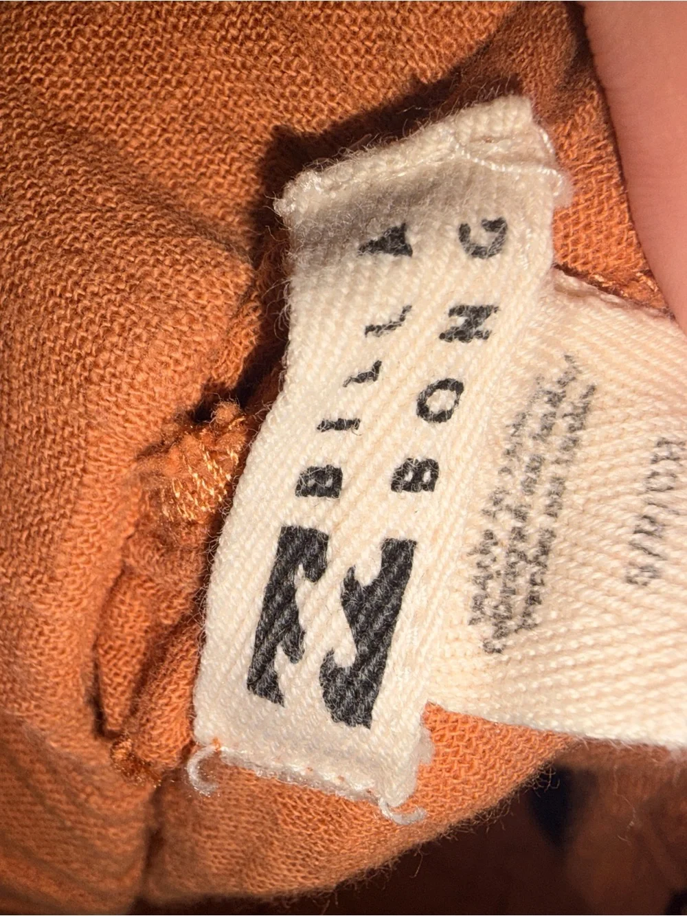 Billabong Rust Orange Cropped Top and High Waisted Pants Matching set